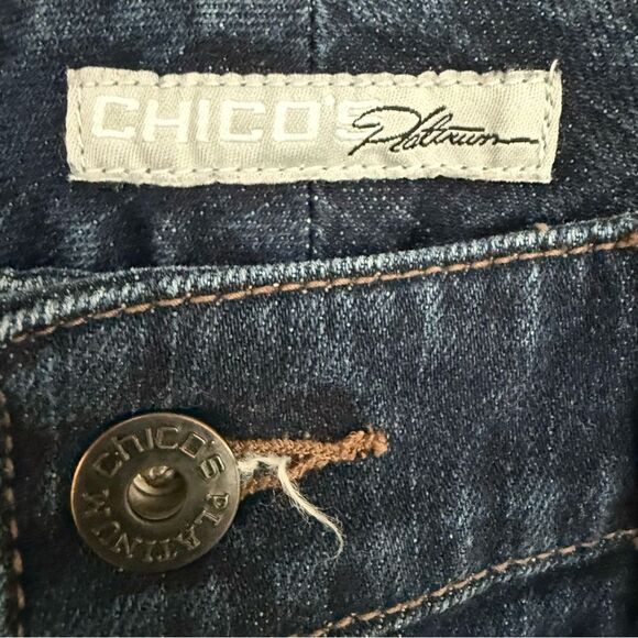 Chicos Ultimate Fit Boot Leg Jeans Classic Blue Women's Jeans 00 Regular - Picture 3 of 6